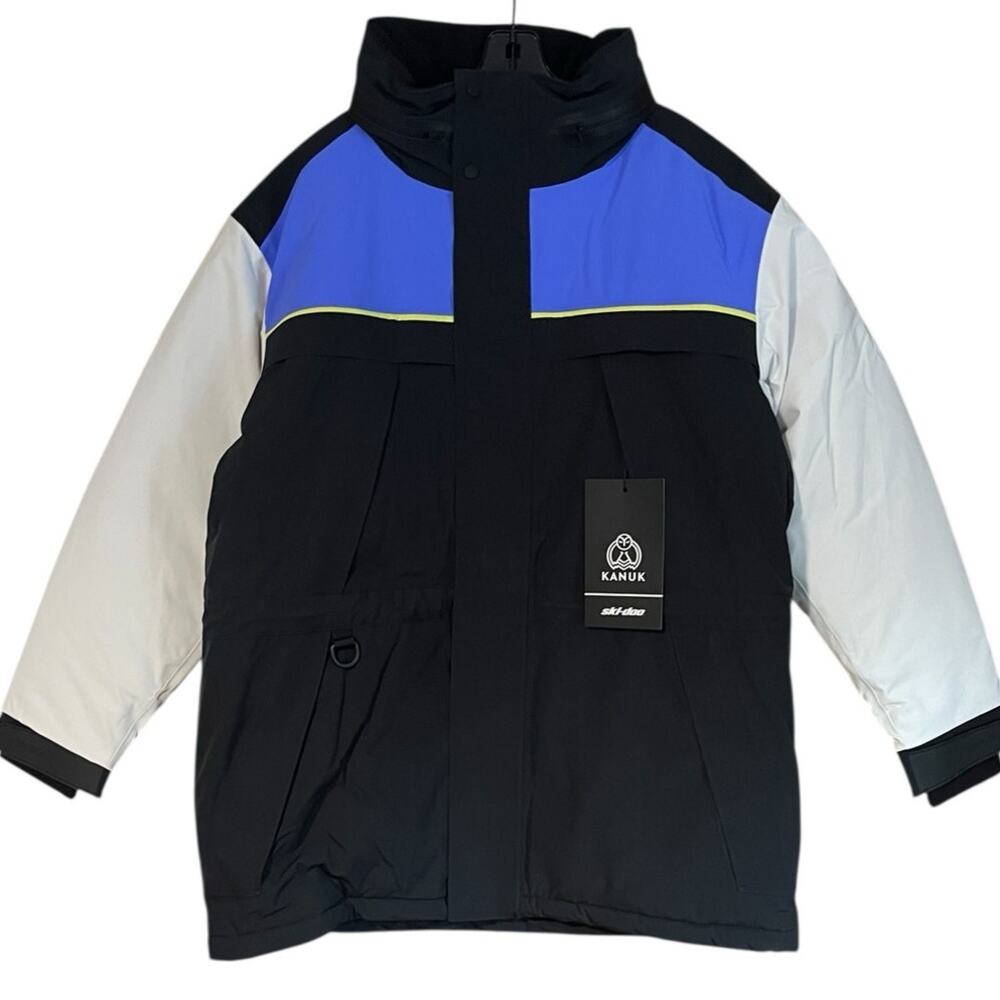 Ski-Doo Mens NWT Size Large Insulated Acer X KANUK Jacket Black Deep Purple NEW